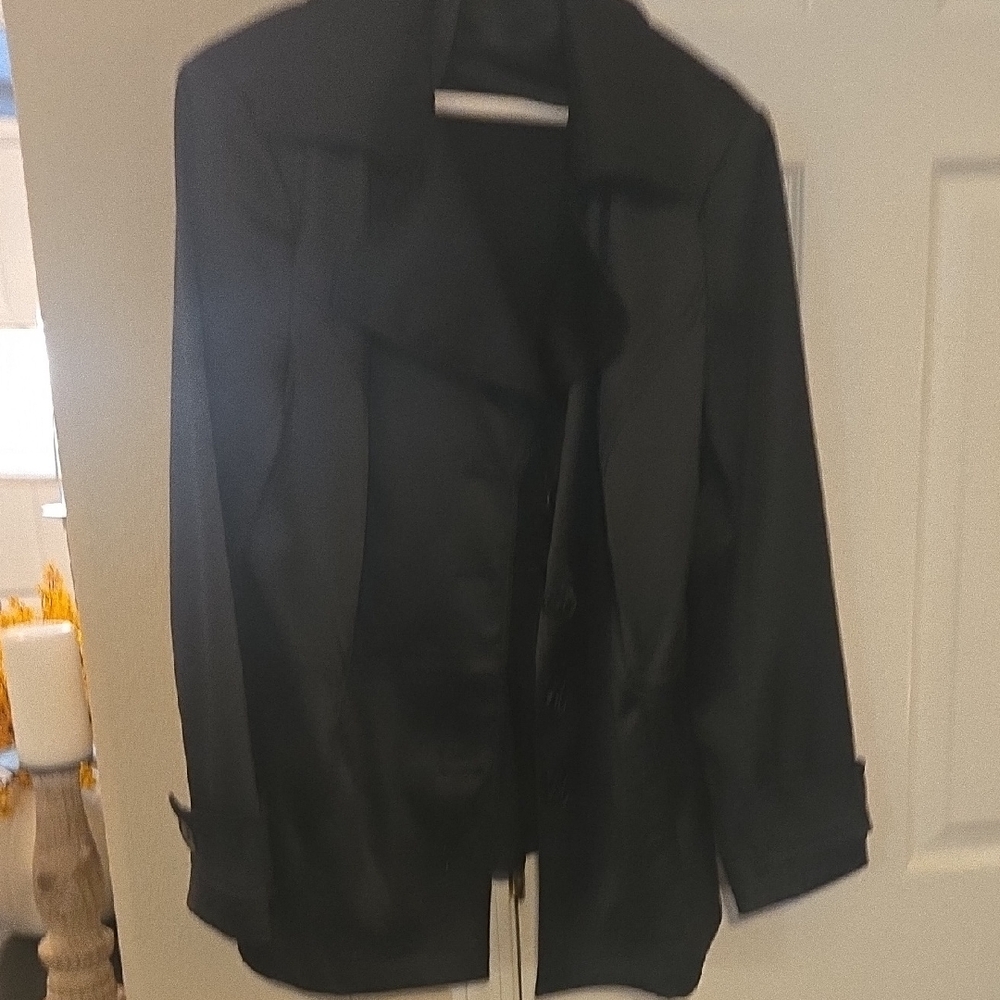 Lane Bryant Classic Black Trench Coat
